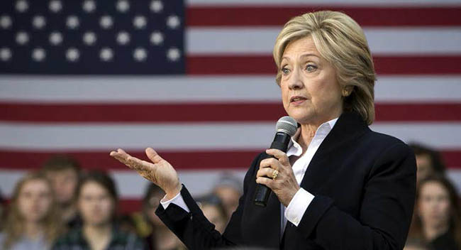 U.S. Democratic Presidential Nominee Hillary Clinton